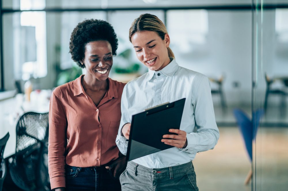 Confident female business team